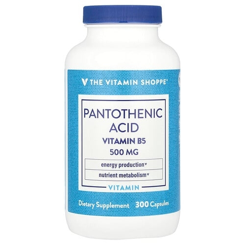 The Vitamin Shoppe Pantothenic Acid Vitamin B5 300 Capsules product image