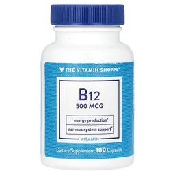 The Vitamin Shoppe B12 500 Mcg 100 Capsules