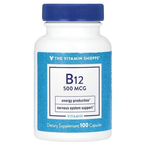 The Vitamin Shoppe B12 500 Mcg 100 Capsules product image
