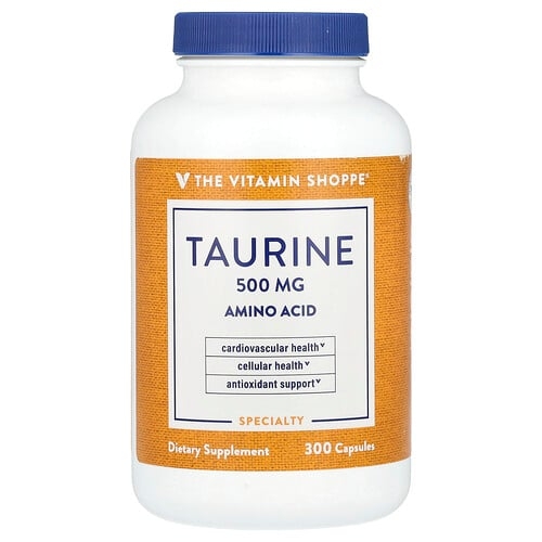 The Vitamin Shoppe Taurine 500 Mg 300 Capsules product image