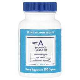 The Vitamin Shoppe Dry A 3 000 Mcg 10 000 Iu 100 Capsules