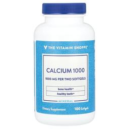 The Vitamin Shoppe Calcium 1000 100 Softgels