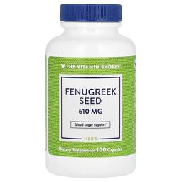 The Vitamin Shoppe Fenugreek Seed 610 Mg 100 Capsules