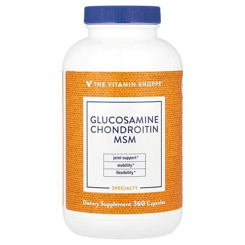 The Vitamin Shoppe Glucosamine Chondroitin Msm 360 Capsules product image
