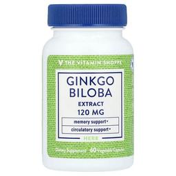 The Vitamin Shoppe Ginkgo Biloba Extract 120 Mg 60 Vegetable Capsules
