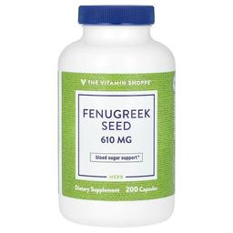 The Vitamin Shoppe Fenugreek Seed 610 Mg 200 Capsules