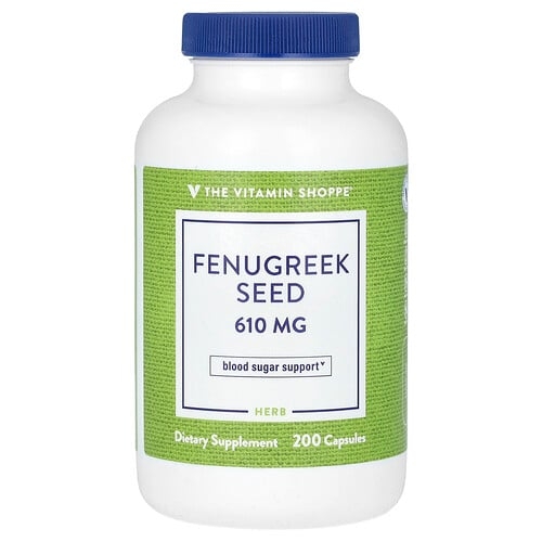 The Vitamin Shoppe Fenugreek Seed 610 Mg 200 Capsules product image