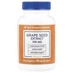 The Vitamin Shoppe Grape Seed Extract 100 Mg 120 Vegetable Capsules