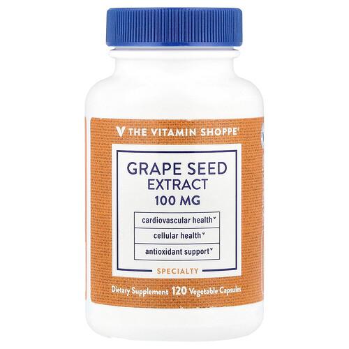 The Vitamin Shoppe Grape Seed Extract 100 Mg 120 Vegetable Capsules product image