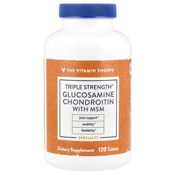 The Vitamin Shoppe Triple Strength Glucosamine Chondroitin With Msm 120 Tablets