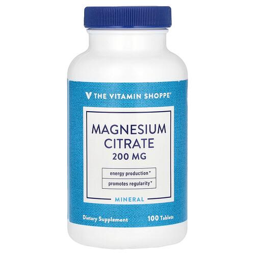 The Vitamin Shoppe Magnesium Citrate 200 Mg 100 Tablets product image
