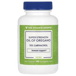 The Vitamin Shoppe Super Strength Oil Of Oregano 120 Liquid Vegetable Capsules 45 Mg Per Capsule