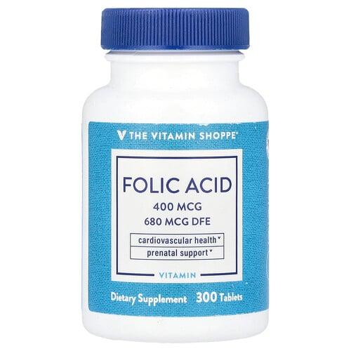 The Vitamin Shoppe Folic Acid 680 Mcg Dfe 300 Tablets product image