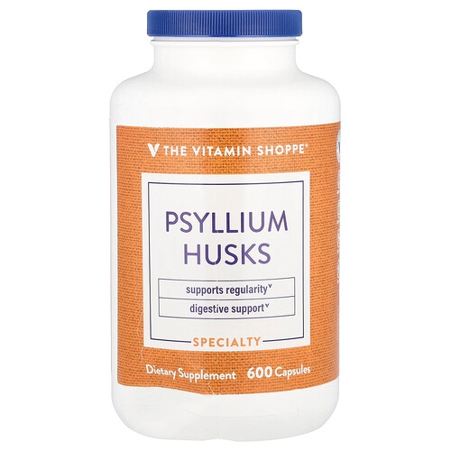 The Vitamin Shoppe Psyllium Husks 600 Capsules 720 Mg Per Capsule product image