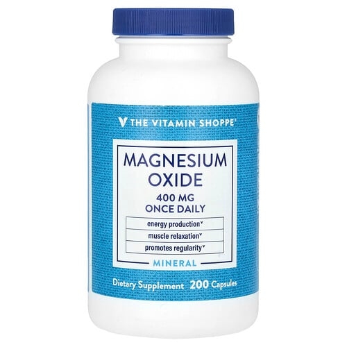 The Vitamin Shoppe Magnesium Oxide 400 Mg 200 Capsules product image