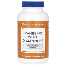 The Vitamin Shoppe Cranberry With D Mannose 120 Vegetable Capsules