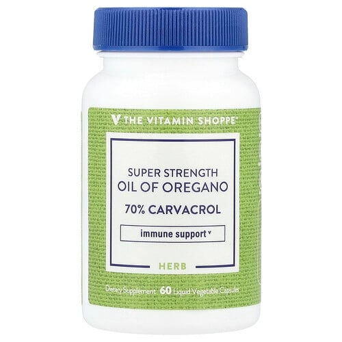 The Vitamin Shoppe Super Stength Oil Of Oregano 60 Liquid Vegetable Capsules 45 Mg Per Capsule product image
