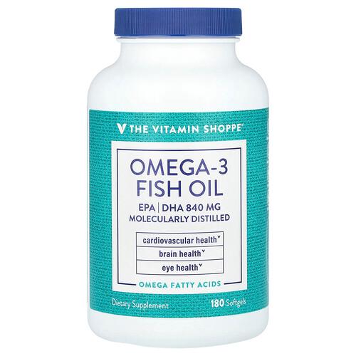 The Vitamin Shoppe Omega 3 Fish Oil 1 200 Mg 180 Softgels product image