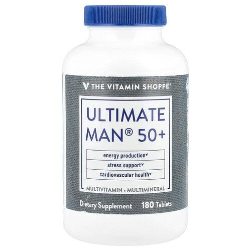 The Vitamin Shoppe Ultimate Man 50 Multivitamin Multimineral 180 Tablets product image