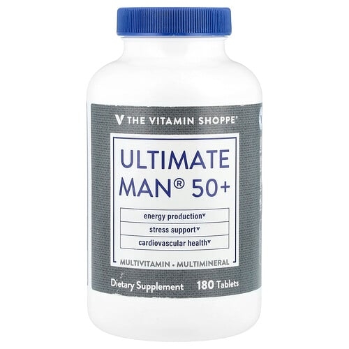 The Vitamin Shoppe Ultimate Man 50 Multivitamin Multimineral 180 Tablets product image