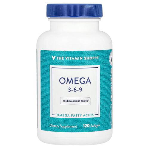The Vitamin Shoppe Omega 3 6 9 120 Softgels product image