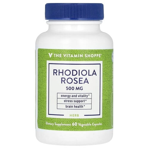 The Vitamin Shoppe Rhodiola Rosea 500 Mg 60 Vegetable Capsules product image