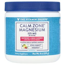 The Vitamin Shoppe Calm Zone Magnesium Raspberry Lemon 8 Oz 225 G