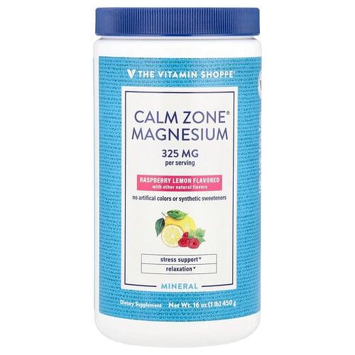 The Vitamin Shoppe Calm Zone Magnesium Raspberry Lemon 16 Oz 450 G product image