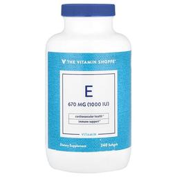 The Vitamin Shoppe Vitamin E 670 Mg 1 000 Iu 240 Softgels