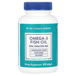 The Vitamin Shoppe Omega 3 Fish Oil 1 000 Mg 60 Softgels