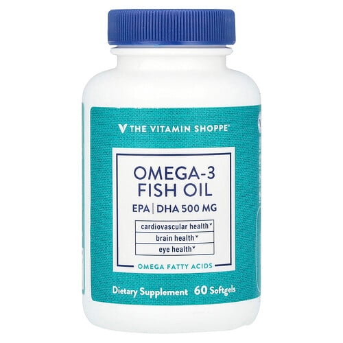 The Vitamin Shoppe Omega 3 Fish Oil 1 000 Mg 60 Softgels product image