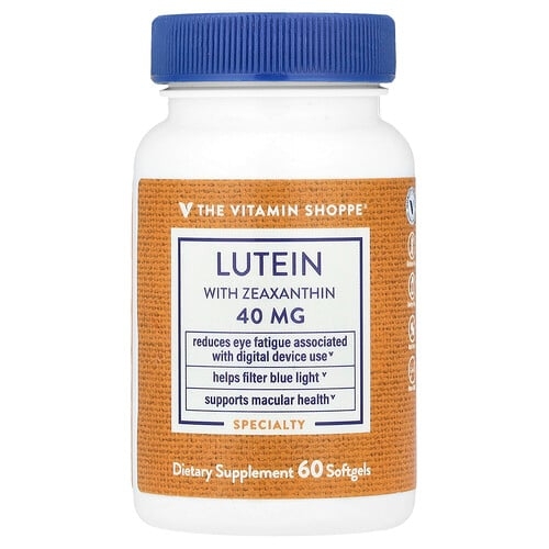 The Vitamin Shoppe Lutein With Zeaxanthin 60 Softgels product image
