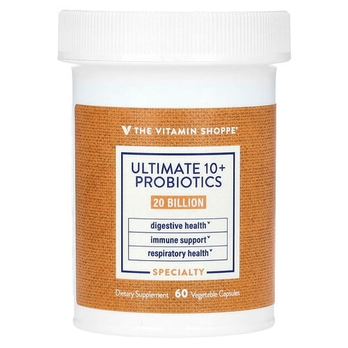 The Vitamin Shoppe Ultimate 10 Probiotics 20 Billion Cfu 60 Vegetable Capsules product image