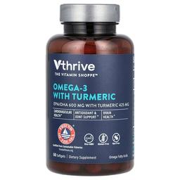 Vthrive Omega 3 With Turmeric 60 Softgels