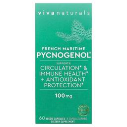Viva Naturals French Maritime Pycnogenol 100 Mg 60 Veggie Capsules
