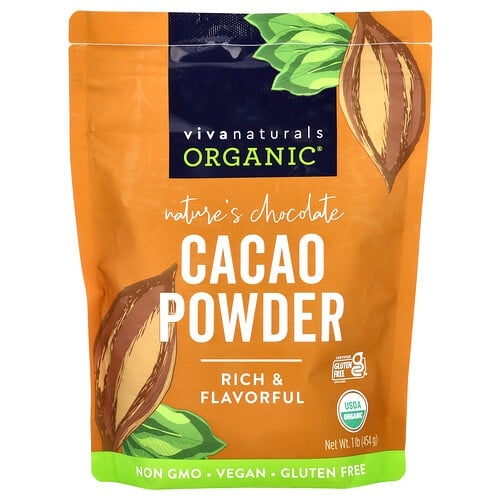 Viva Naturals Organic Cacao Powder 1 Lb 454 G product image