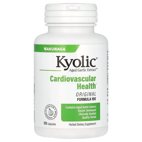 Kyolic Aged Garlic Extract Cardiovascular Original Formula 100 100 Capsules 300 Mg Per Capsule product image