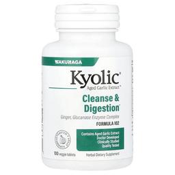 Kyolic Aged Garlic Extract Cleanse Digestion Formula 102 100 Veggie Tablets