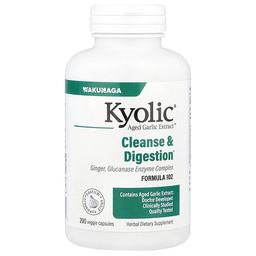 Kyolic Aged Garlic Extract Cleanse Digestion Formula 102 200 Veggie Capsules