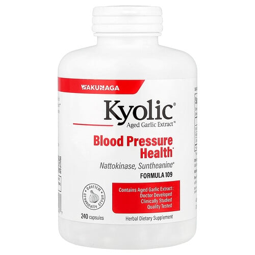 Kyolic Aged Garlic Extract Blood Pressure Health Formula 109 240 Capsules product image