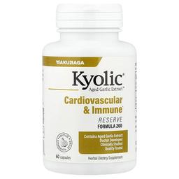 Kyolic Aged Garlic Extract Cardiovascular Immune Reserve Formula 200 60 Capsules 600 Mg Per Capsule