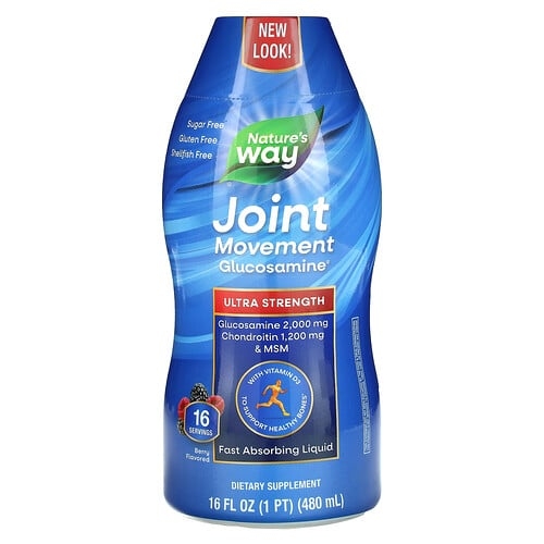Nature S Way Joint Movement Glucosamine Ultra Strength Berry 16 Fl Oz 480 Ml product image