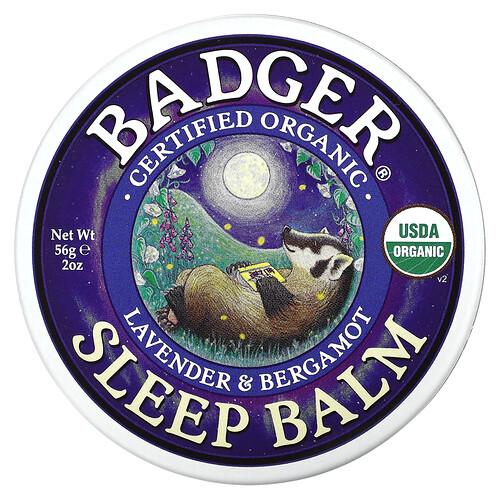 벳져 컴퍼니 Badger, 유기농 슬립 밤, 라벤더 & 베르가못, 56g(2oz) product image
