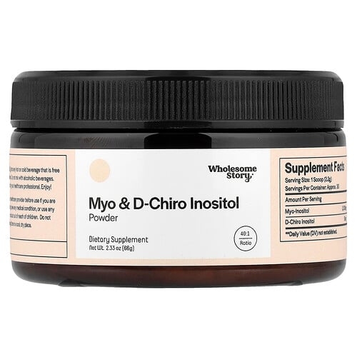 Wholesome Story Myo D Chiro Inositol Powder 2 33 Oz 66 G product image