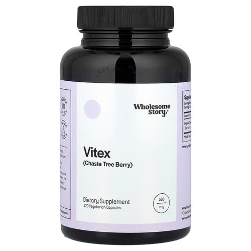 Wholesome Story Vitex 120 Vegetarian Capsules 500 Mg Per Capsule product image