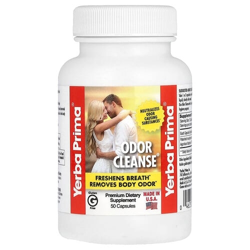 Yerba Prima Odor Cleanse 50 Capsules 75 Mg Per Capsule product image