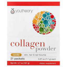 Youtheory Collagen Powder Vanilla 21 Packets 0 27 Oz 7 7 G Each