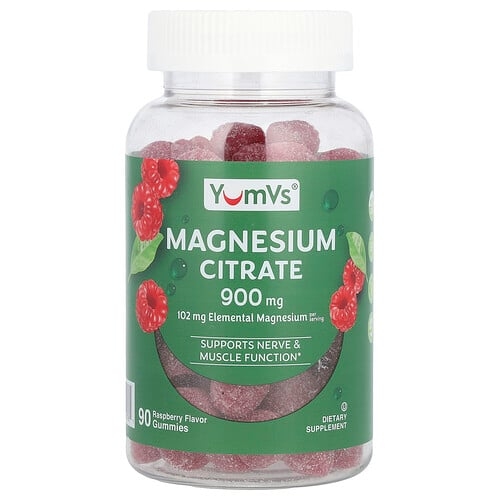 Yumvs Magnesium Citrate Raspberry 90 Gummies 300 Mg Per Gummy product image