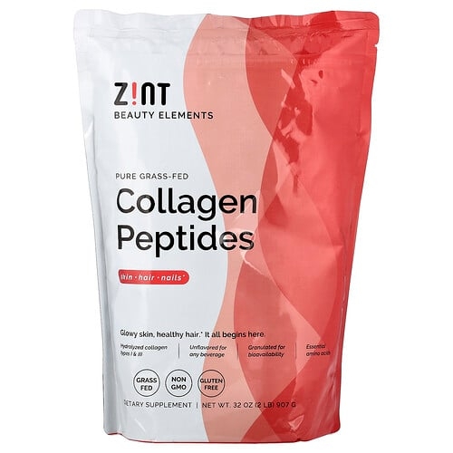 Zint Pure Grass Fed Collagen Peptides Unflavored 32 Oz 907 G product image