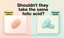 Pregnant Women and Adults Can't Take the Same Folic Acid?